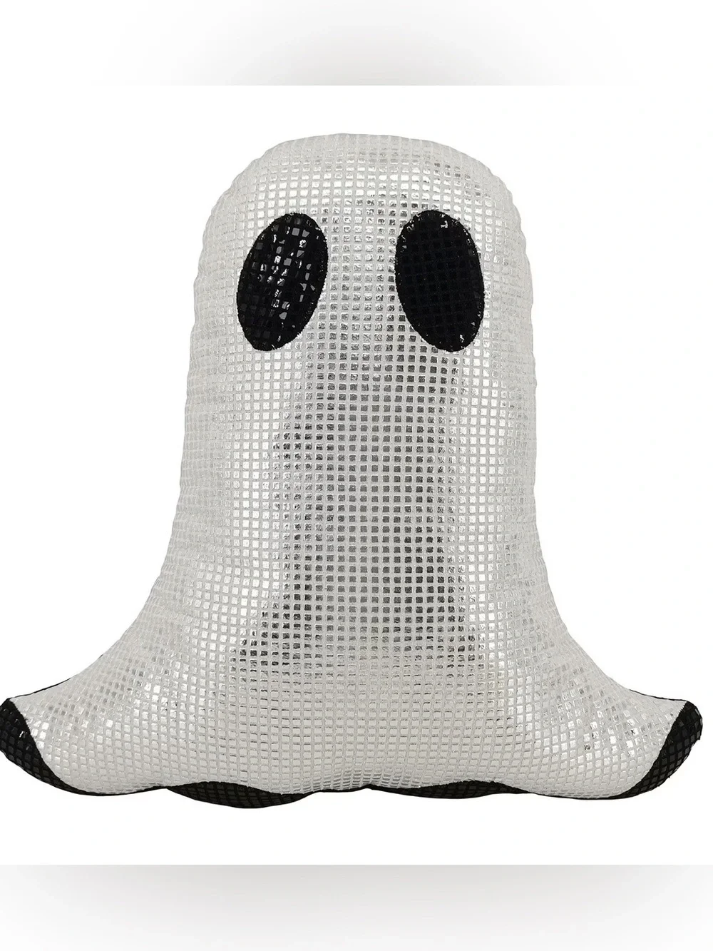 Disco Ghost Sequin Throw Pillow